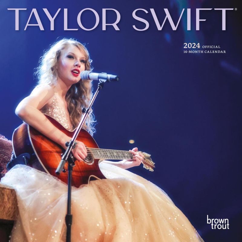 Taylor Swift 2024 Mini 7x7 Square Calendar [Browntrout]