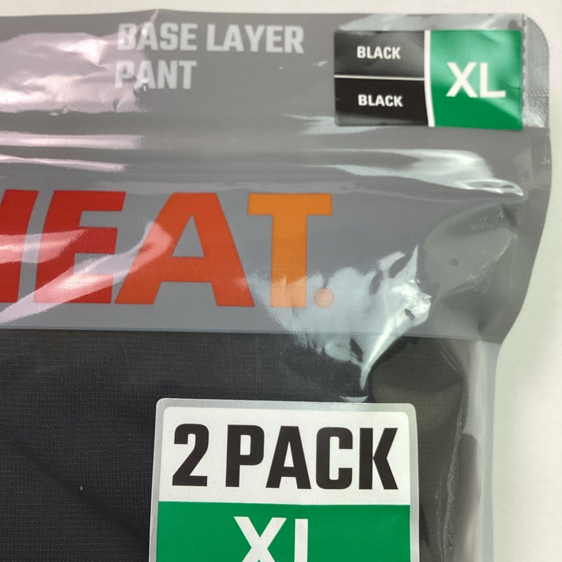 32 Degrees Women's 2 Pack Lightweight Heat Pant Wicks Moisture, Black, Size: XL