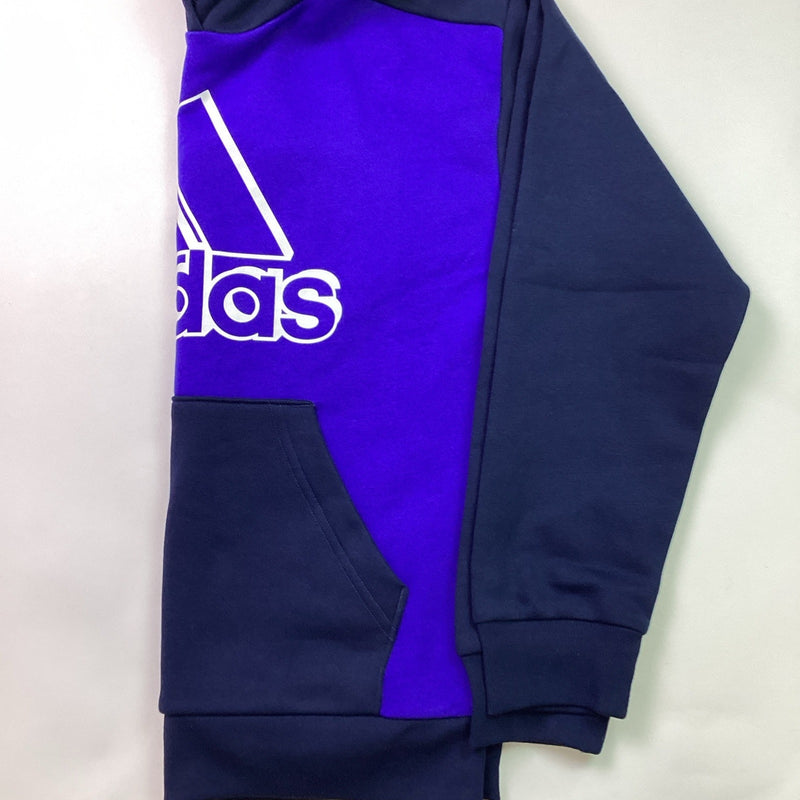 Adidas Boys Youth Pull-Over Hoodie w/Kangaroo Pocket, L 14/16