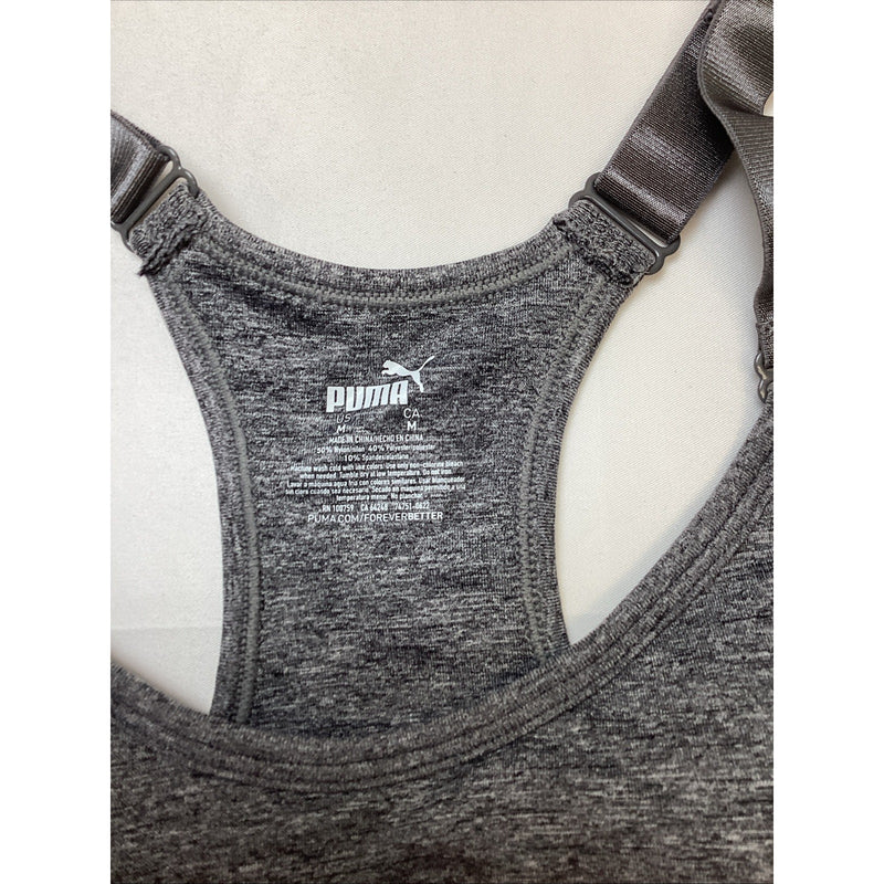 Puma Performance Seamless Sports Bra, 3 Pack, Wht/Grey/Black, Size: M - OpenBox