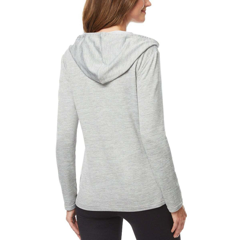 32 Degrees Ladies' Lightweight Full-Zip Hoodie w/Pockets, Gray, Size: XS - 1 Pz