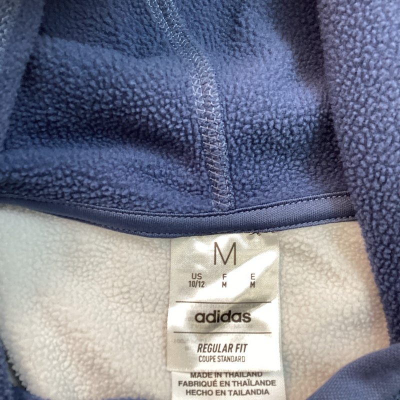 Adidas Boys Youth Pull-Over Hoodie, Blue & Gray, Size: M 10/12
