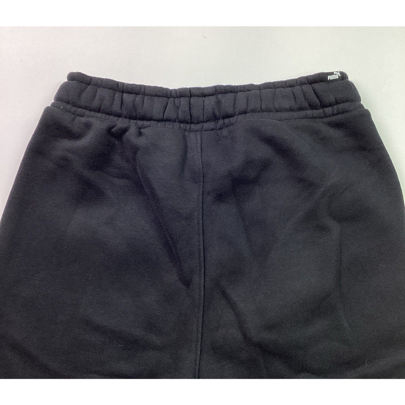 Puma Youth Boys Fleece Jogger Sweatpants w/Logo Drawstring, M (10/12) Black