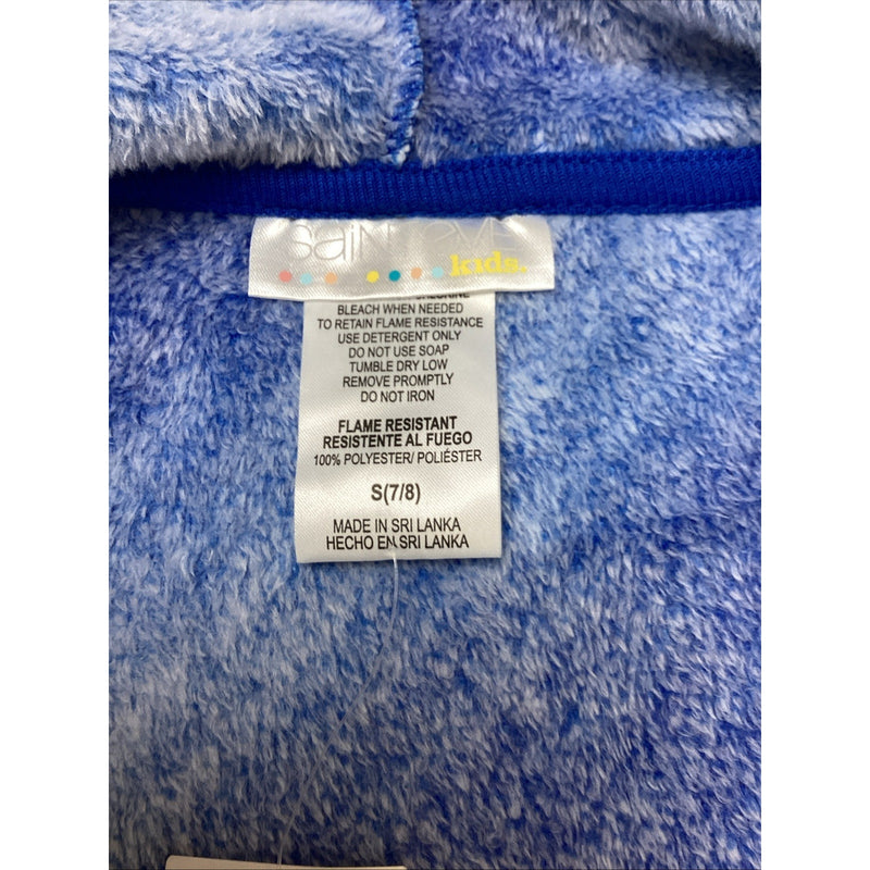 Saint Eve Youth Hooded Fleece Blanket Sleeper Blue Shark, Size: Small 7/8