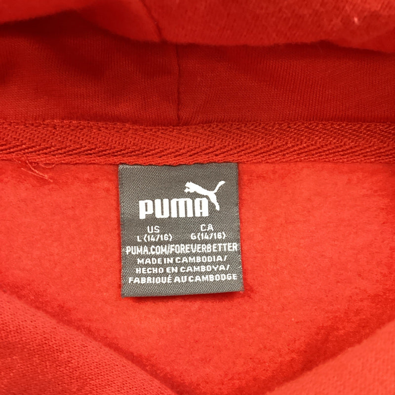 Puma Youth Boys Hoodie Sweatshirt, Red, Size L (14/16)