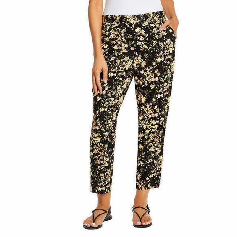 Jessica Simpson Women's Printed Ankle Length Pants, Bouquet Splash, Size: Medium