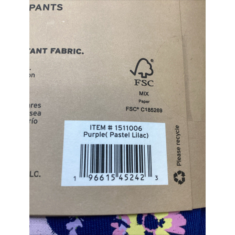 Eddie Bauer Girls Youth 4 Piece Sleep Set 2 Tops & 2 Pants, Purple, Size M 10/12