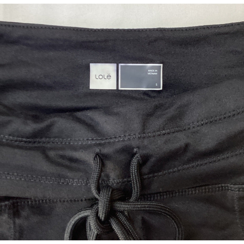Lole Women's Soft Lounge Pant Jogger Relaxed Front Pockets, Black, Size Small