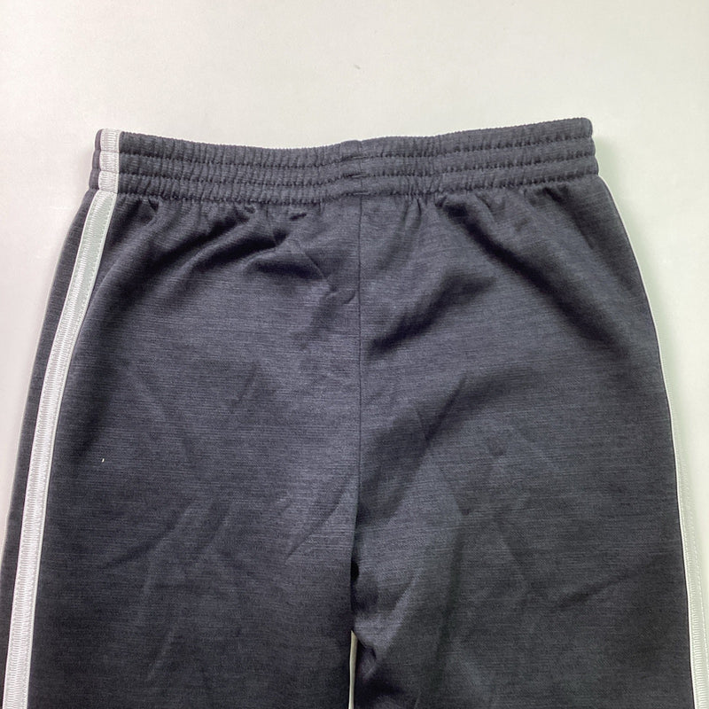 Adidas Youth Boys Kids 2-Piece Striped Hoodie & Jogger Set, Black/Gray, Size 5