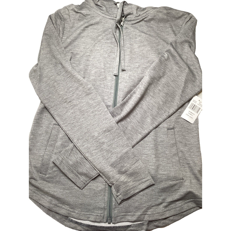 32 Degrees Ladies' Lightweight Full-Zip Hoodie w/Pockets, Gray, Size: XS - 1 Pz