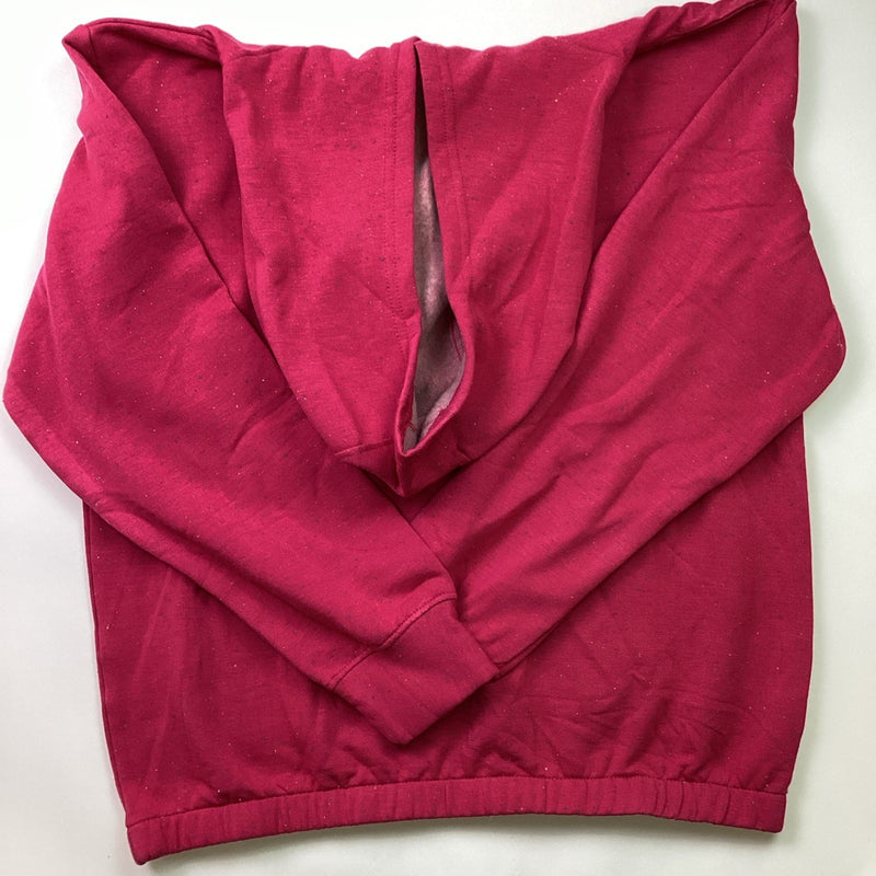 Mondetta Youth Girl's 2-Piece Hoodie & Jogger Set - Pink Sparkles, Size L 14/16