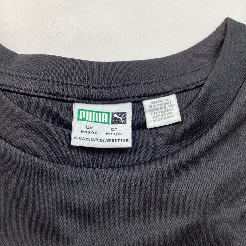 Puma Youth Boys Long Sleeve Shirt, Black, Size M (10/12)