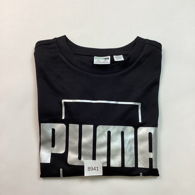 Puma Youth Boys Long Sleeve Shirt, Black, Size M (10/12)