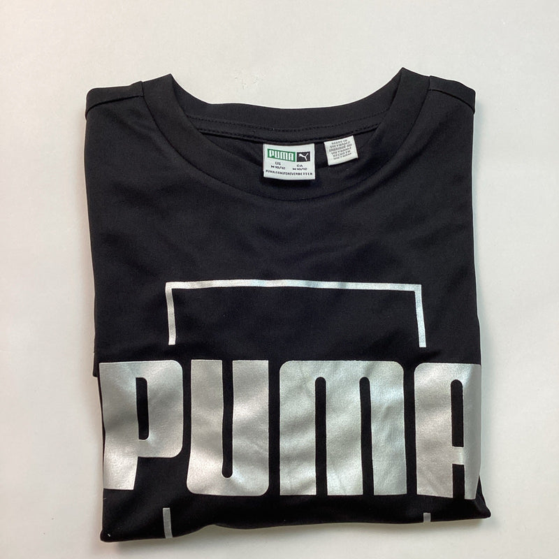 Puma Youth Boys Long Sleeve Shirt, Black, Size M (10/12)