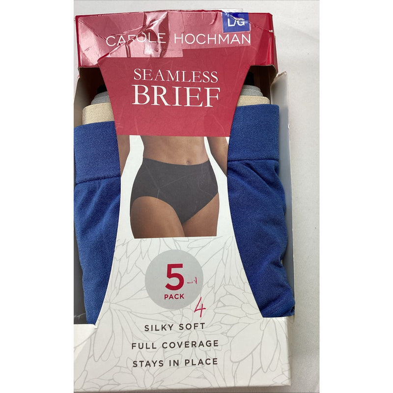 Carole Hochman Multicolor 4-Pack Seamless Brief, Size: L - Open Box Please Read