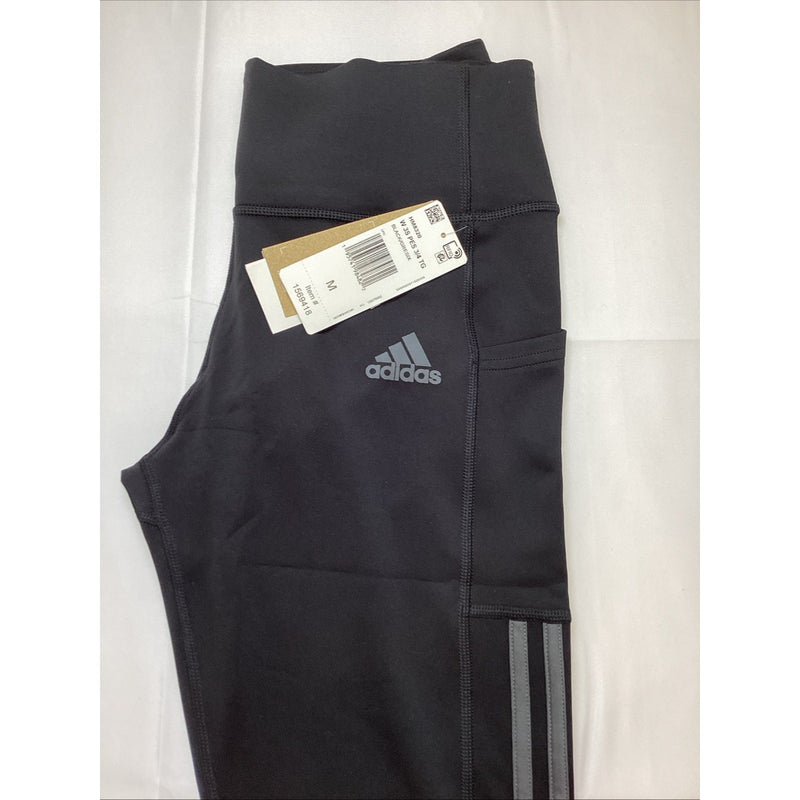 Women's Adidas Aeroready Jogger Pants w/Gray Stripes, Black, Size: Medium