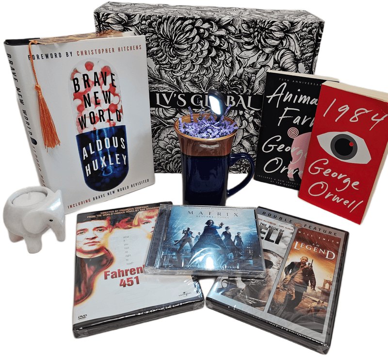 Book Lover's Gift Box - THE PETRA CRATE | 1984, Brave New World & More - LV'S Global Media