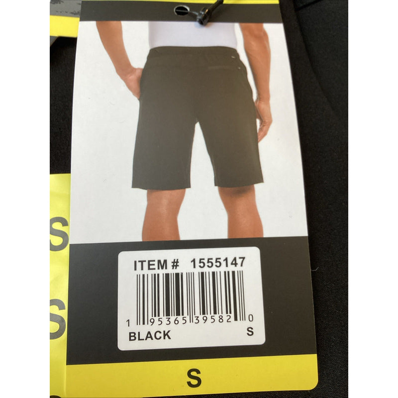 Gerry Men’s Pull On 4-Way Stretch Trail Shorts w/Zip Pockets, Black, Size: Small
