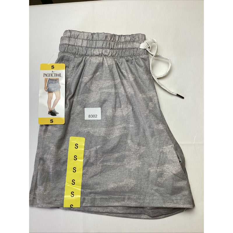 Pacific Trail Ladies Soft Stretch Shorts w/Zipper Pocket, Pale Camo, Size: Small