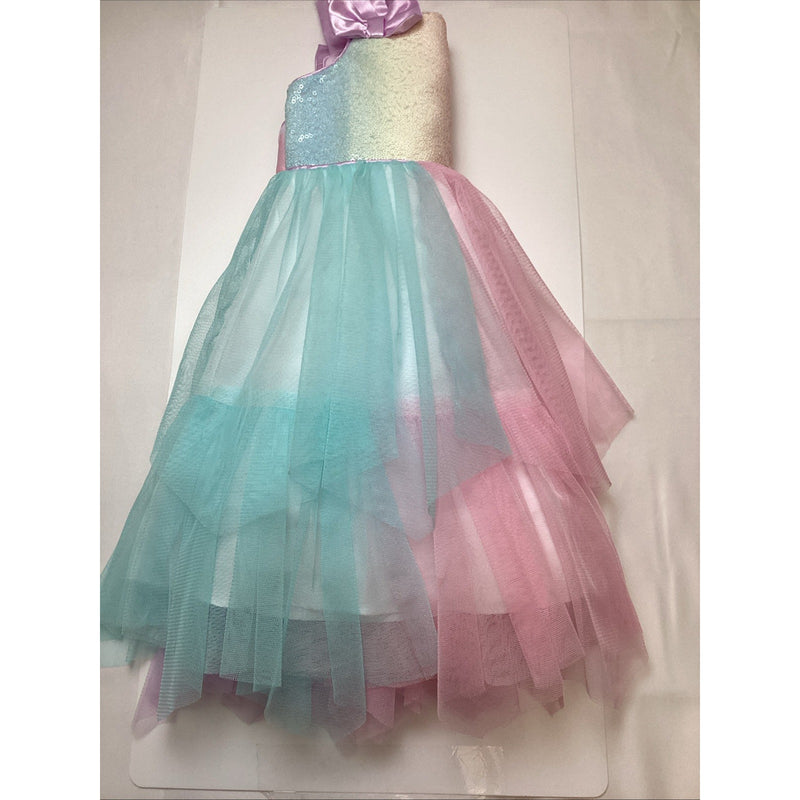 Jona Michelle Toddler Girl's Spring Dress, Pink Rainbow, Size: 3T, New w/o Tags