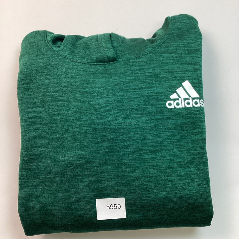 Adidas Boys Youth Pull-Over Hoodie, Green, Size: M 10/12