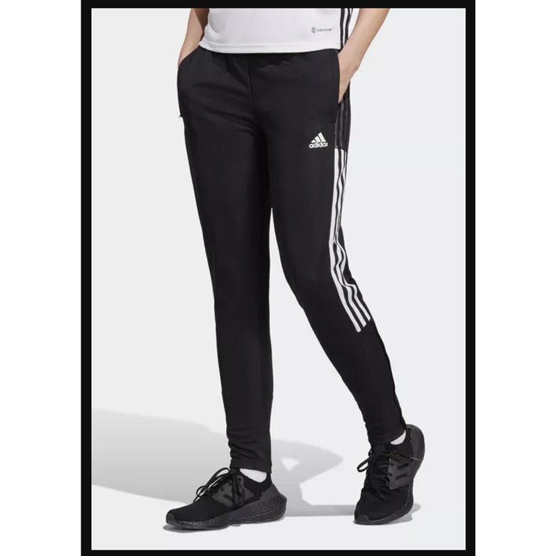 Women's Adidas Tiro 21 Aeroready 3 Stripe Track Pants - Black, Size: Small