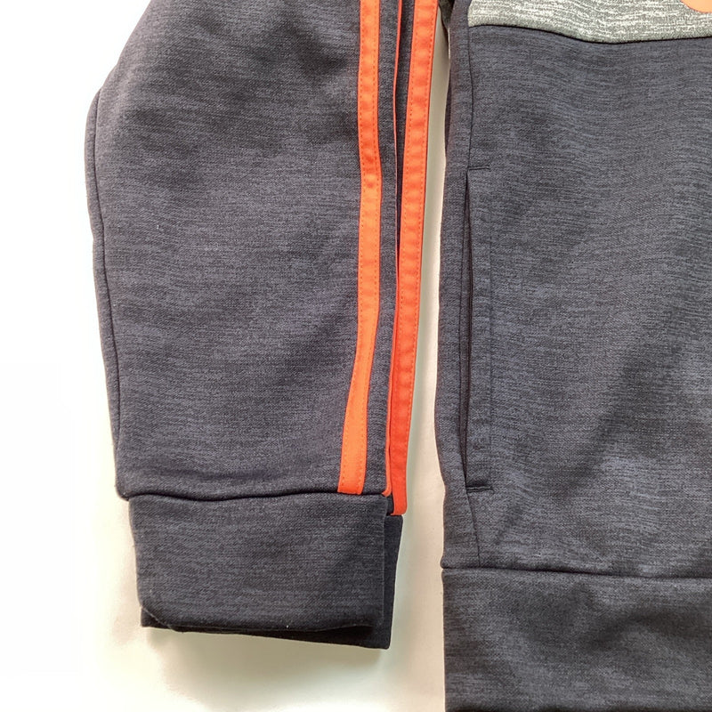 Adidas Boys Youth Pull-Over Hoodie, Black & Gray, Size: M 10/12