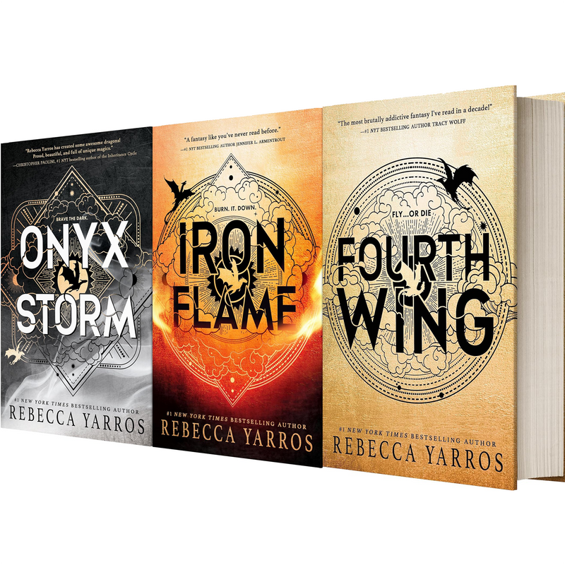 The Empyrean Series: Fourth Wing, Iron Flame & Onyx Storm by Rebecca Yarros [Hardcover]