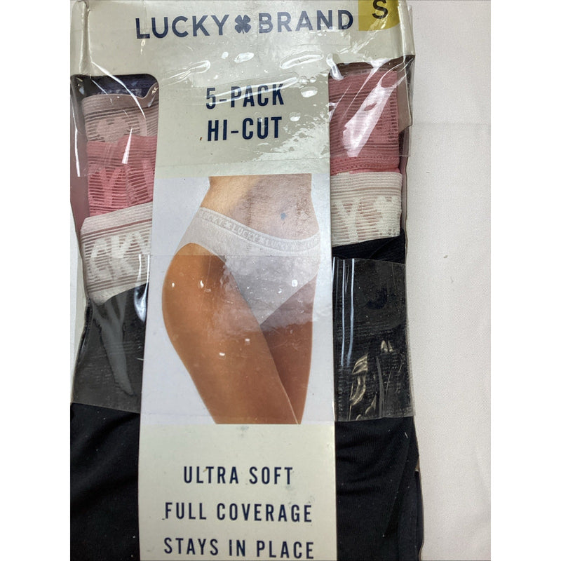 Lucky Brand Ladies' Hi Cut, 5-Pack Ultra Soft Panties, Size: Small - Damaged Box