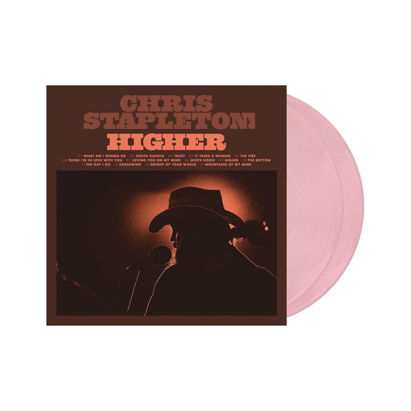 Higher by Chris Stapleton - Exclusive Opaque Baby Pink 2 LP Vinyl - LV'S Global Media