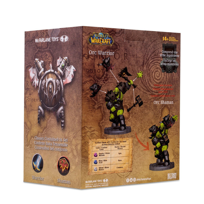 McFarlane Toys - World Of Warcraft - 1:12 Posed Figure - Orc: Shaman / Warrior - LV'S Global Media