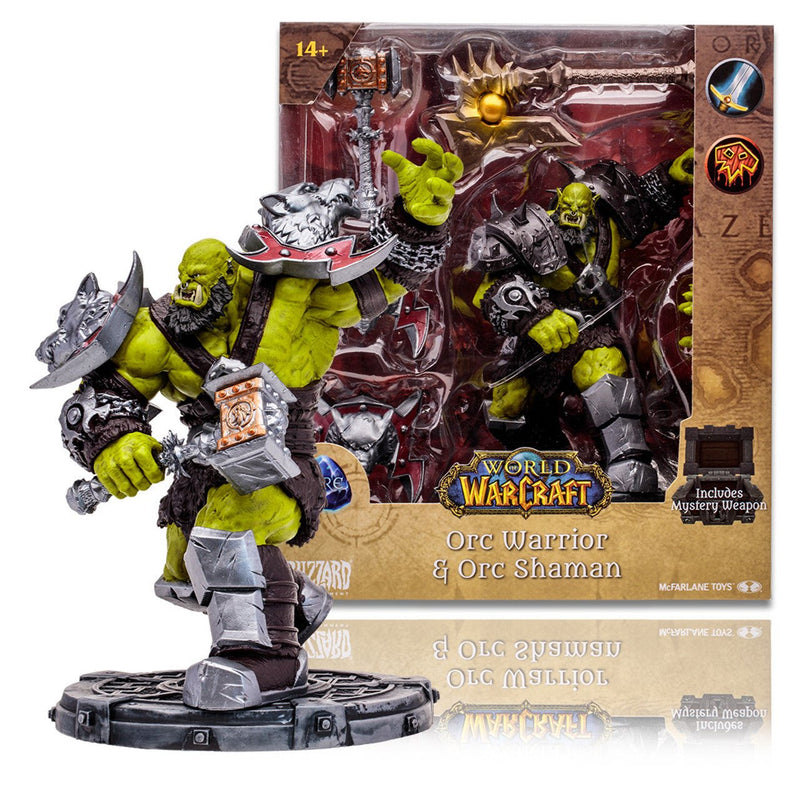 McFarlane Toys - World Of Warcraft - 1:12 Posed Figure - Orc: Shaman / Warrior - LV'S Global Media