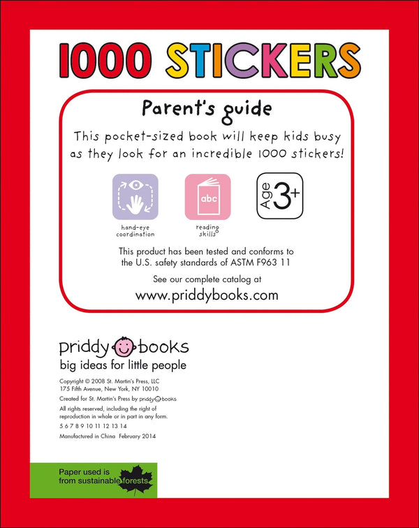 1000 Stickers: Pocket-Sized [With Stickers] ( Sticker Activity Fun ) by Roger Priddy - LV'S Global Media