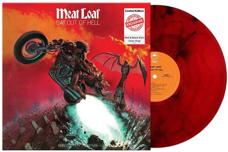 Bat Out of Hell - Red And Black Swirl Colored Vinyl LP - Meat Loaf - LV'S Global Media