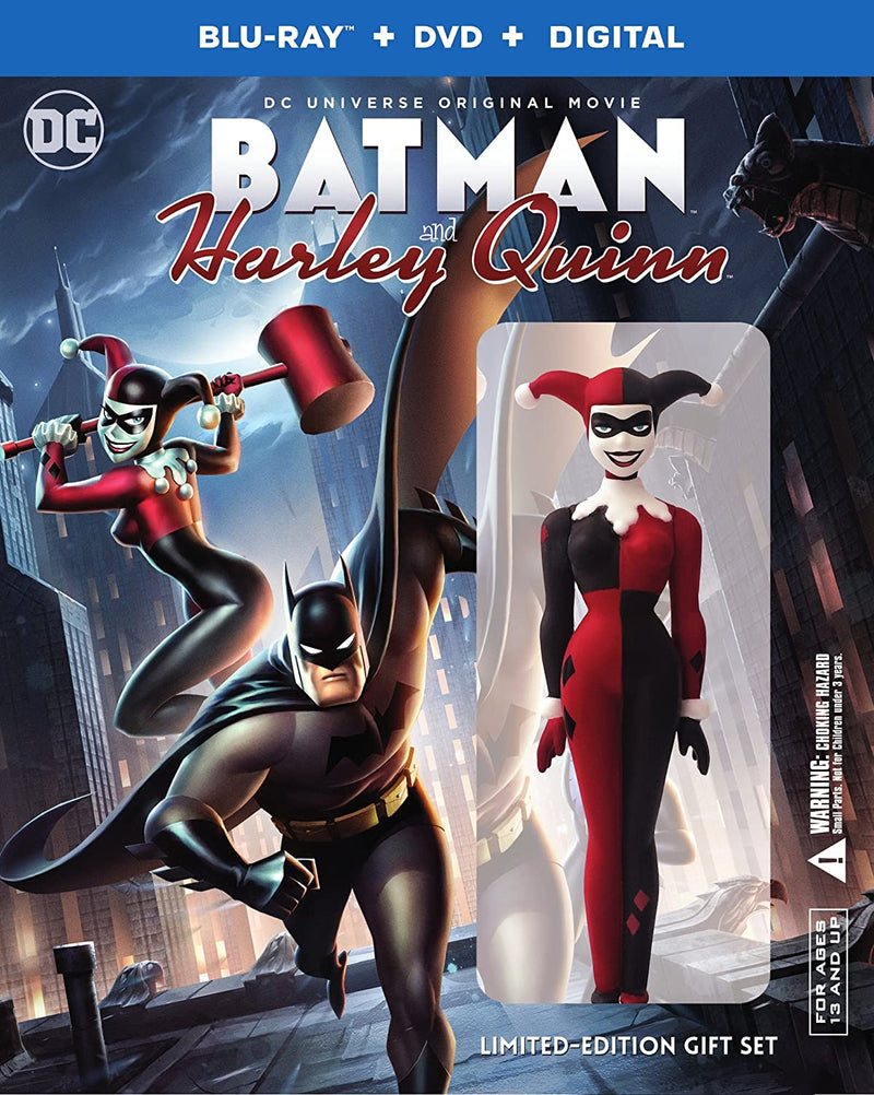 Batman and Harley Quinn Limited Edition (Blu-ray + DVD + Harley Quinn Figurine) [2017] - LV'S Global Media