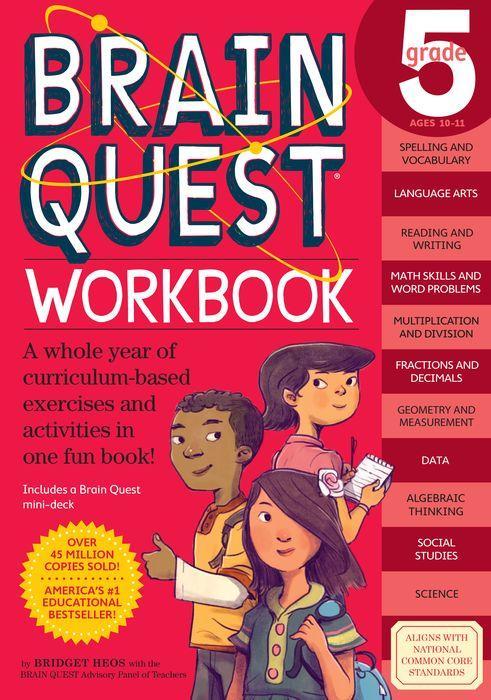 Brain Quest Workbook: 5th Grade by Bridget Heos [Trade Paperback] - LV'S Global Media