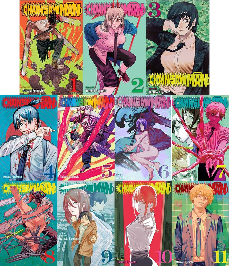 Chainsaw Man Collection Vols. 1-11 by Tatsuki Fujimoto [English} - LV'S Global Media