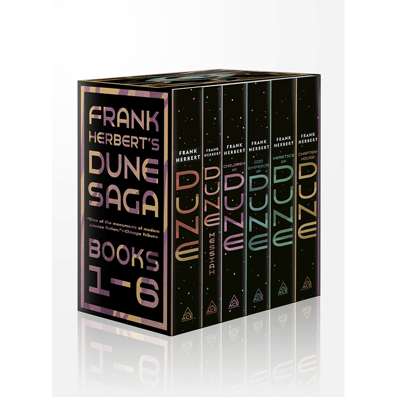 Dune Saga 6-Book Collectors Edition Boxed Set by Frank Herbert (Paperback) - LV'S Global Media