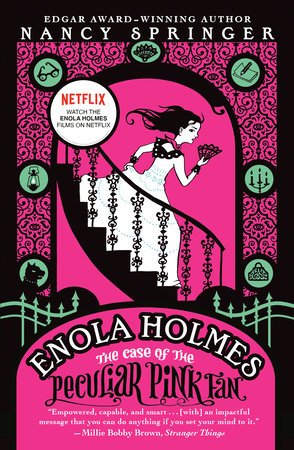 Enola Holmes: The Case of the Peculiar Pink Fan (Enola Holmes Mystery #4) by Nancy Springer [Paperback] - LV'S Global Media