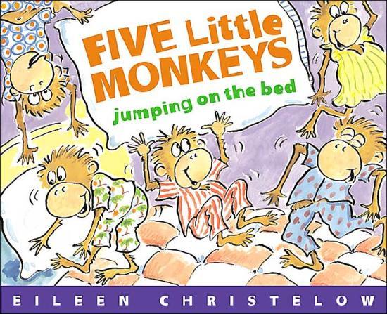 Five Little Monkeys Jumping on the Bed by Eileen Christelow [Trade Paperback] - LV'S Global Media