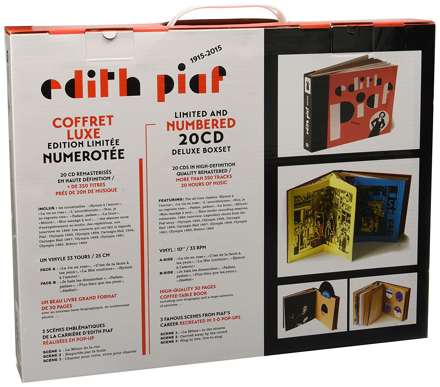Integrale 2015 Box Set by Edith Piaf (20 HD-CDs & 10 Inch EP VINYL) - LV'S Global Media