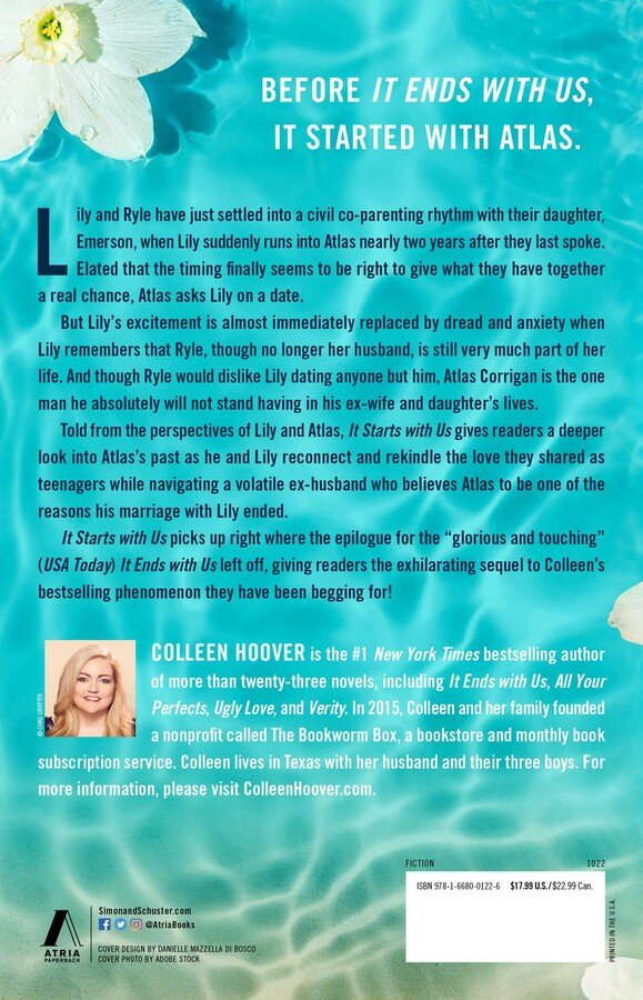 It Starts with Us: A Novel by Colleen Hoover [Paperback] - LV'S Global Media
