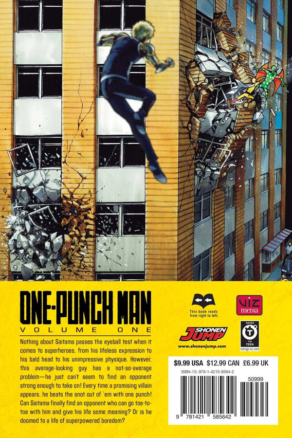 One-Punch Man, Volume 1 by One (Author), Yusuke Murata (Illustrator) - LV'S Global Media