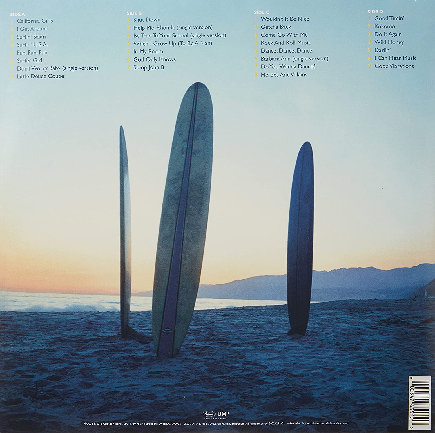 Sounds Of Summer by The Beach Boys (Double Vinyl LP, 2018) - LV'S Global Media