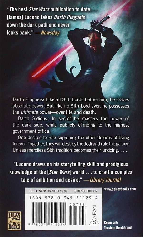 Star Wars Legends: Darth Plagueis by James Luceno (Mass Market) - LV'S Global Media