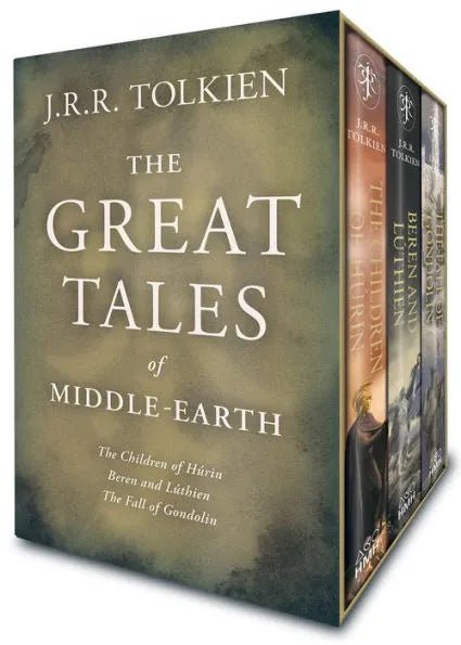 The Great Tales of Middle-Earth Boxed Set by J.R.R. Tolkien, Christopher Tolkien (Editor), Alan Lee (Illustrator) [Hardcover] - LV'S Global Media