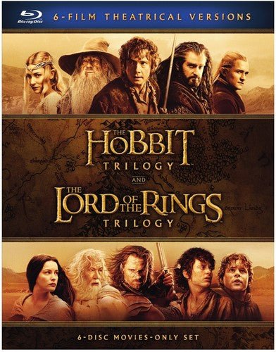 The Hobbit Trilogy / The Lord of the Rings Trilogy: 6-Film Theatrical Versions [Blu-Ray Box Set] - LV'S Global Media