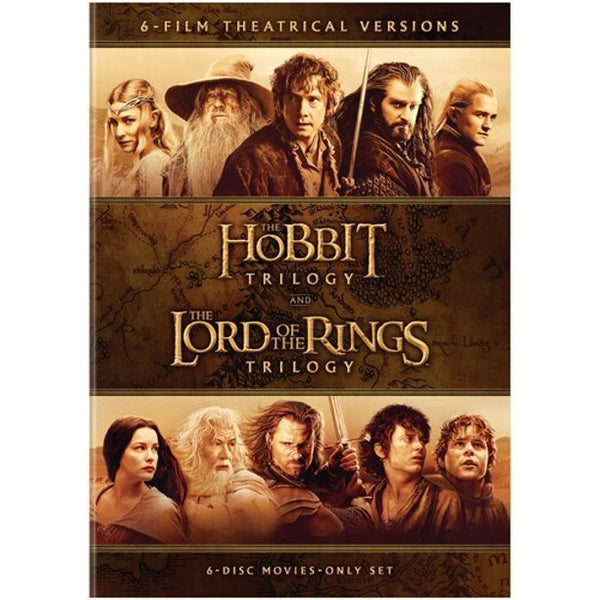 The Hobbit Trilogy / The Lord of the Rings Trilogy: 6-Film Theatrical Versions [DVD Box Set] - LV'S Global Media