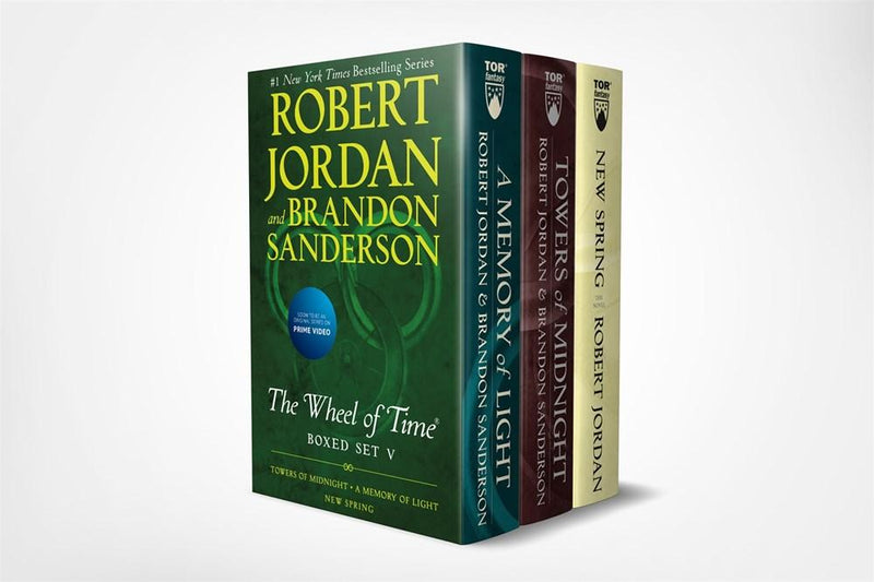 Wheel of Time Premium Boxed Set V (Book 13: Towers of Midnight, Book 14: A Memory of Light, Prequel: New Spring) by Robert Jordan [Mass Market} - LV'S Global Media
