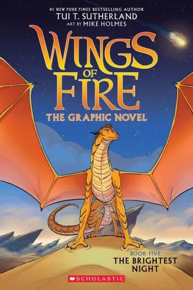 Wings of Fire: The Brightest Night: A Graphic Novel (Wings of Fire Graphic Novel #5) by Tui T. Sutherland [Trade Paperback] - LV'S Global Media
